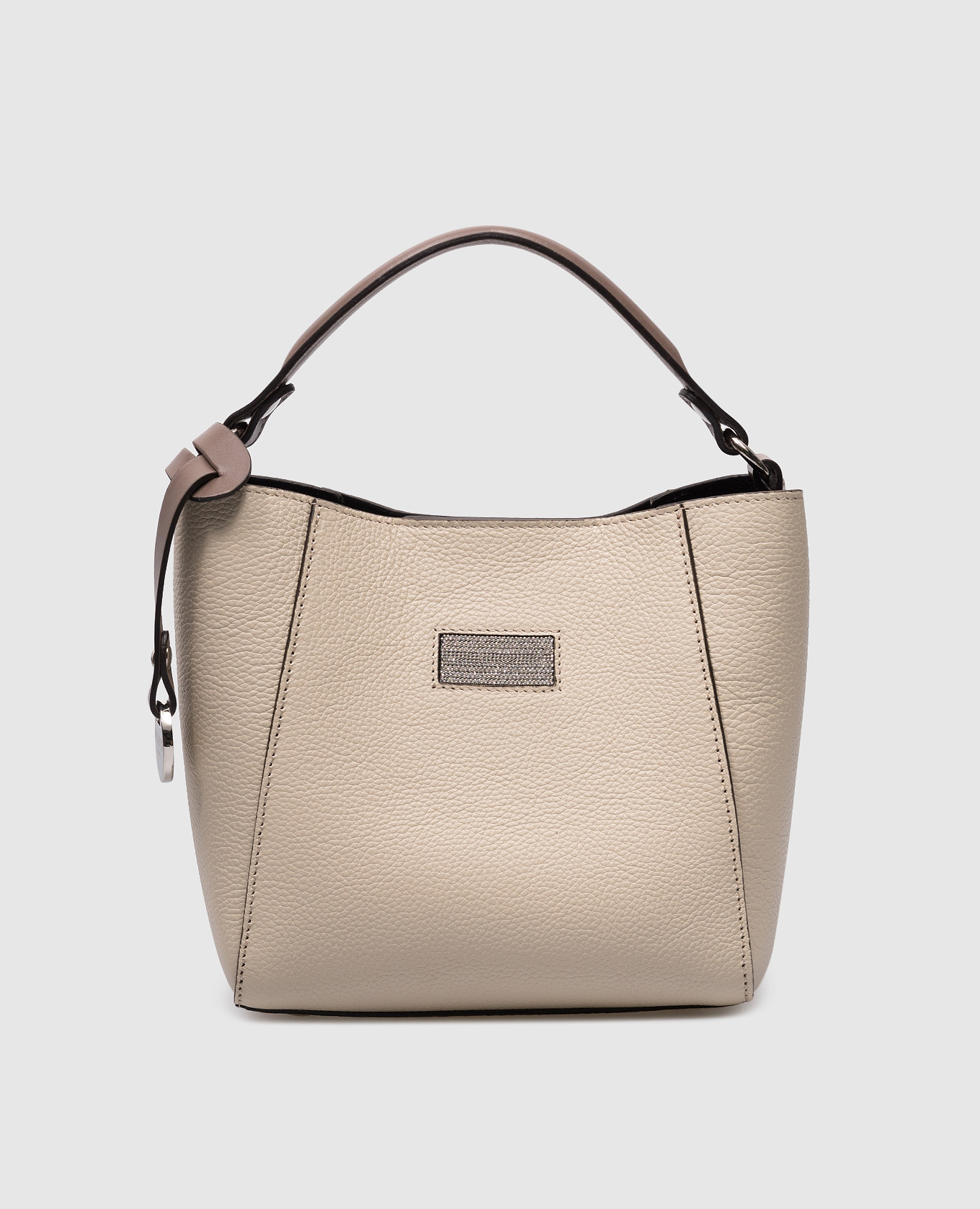 Бежевая кожаная сумка с цепочкой мониль с логотипом, Бежевый, Сумки через плечо
Бежевая кожаная сумка с цепочкой мониль с логотипом, Бежевый, Сумки через плечо