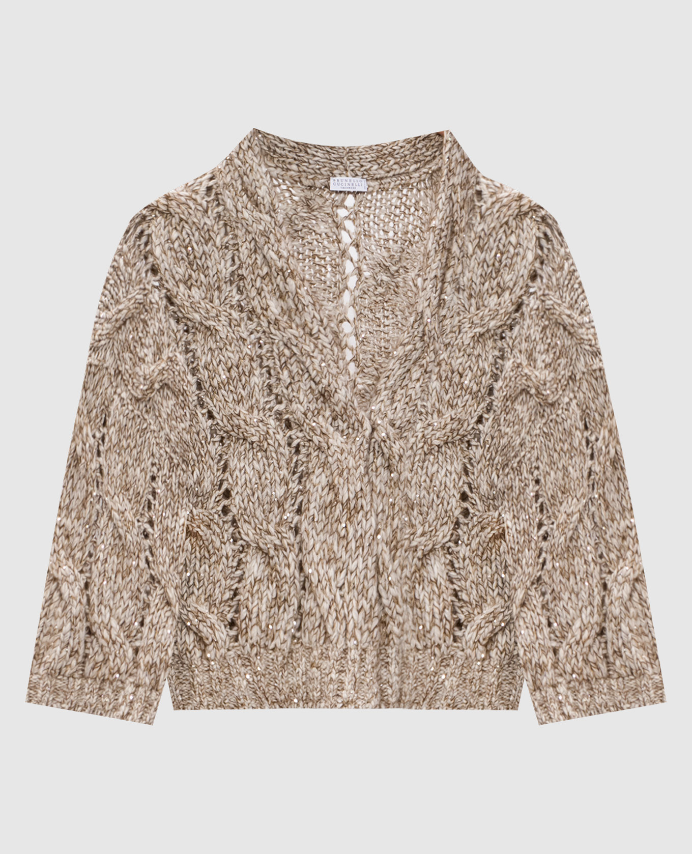 Бежевый кардиган с шерстью и кашемиром, Кардиганы
Бежевый кардиган с шерстью и кашемиром, Кардиганы