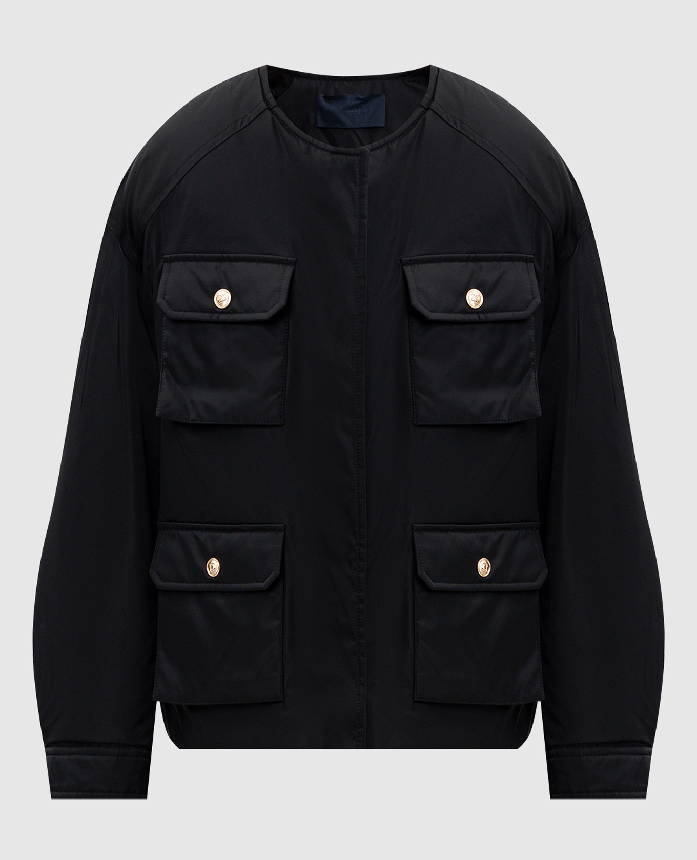 Черная пуховая куртка, Черный, Куртки 
Черная пуховая куртка, Черный, Куртки