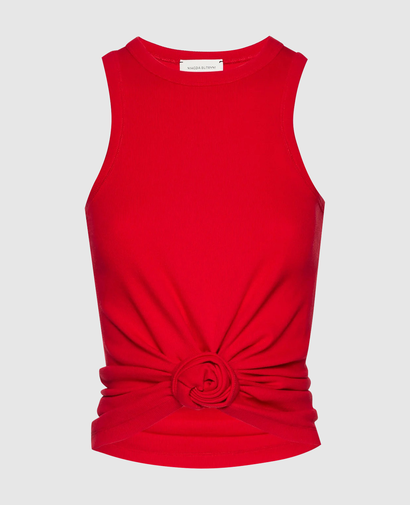 Красный топ в рубчике с узлом, Топы
Красный топ в рубчике с узлом, Топы