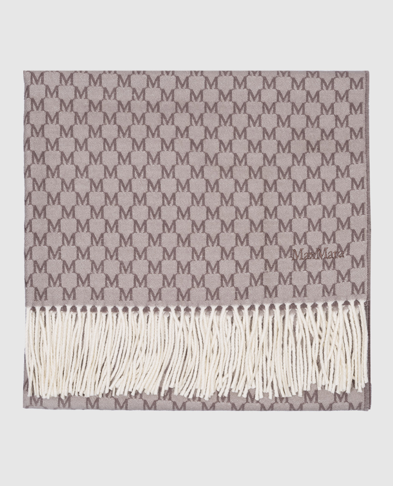 Бежевый палантин ARSENIO из шерсти в узор монограммы логотипа., Шарфы
Бежевый палантин ARSENIO из шерсти в узор монограммы логотипа., Шарфы