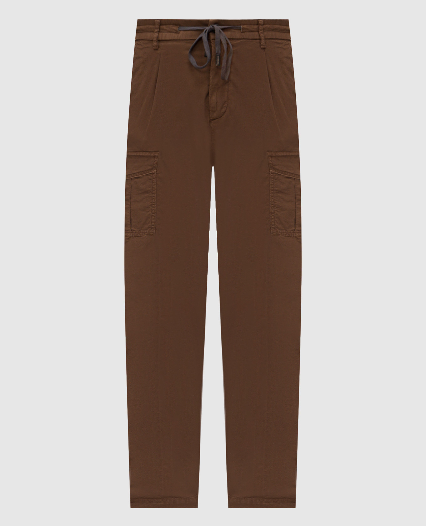 Коричневый карго с логотипом, Зауженные брюки
Коричневый карго с логотипом, Зауженные брюки