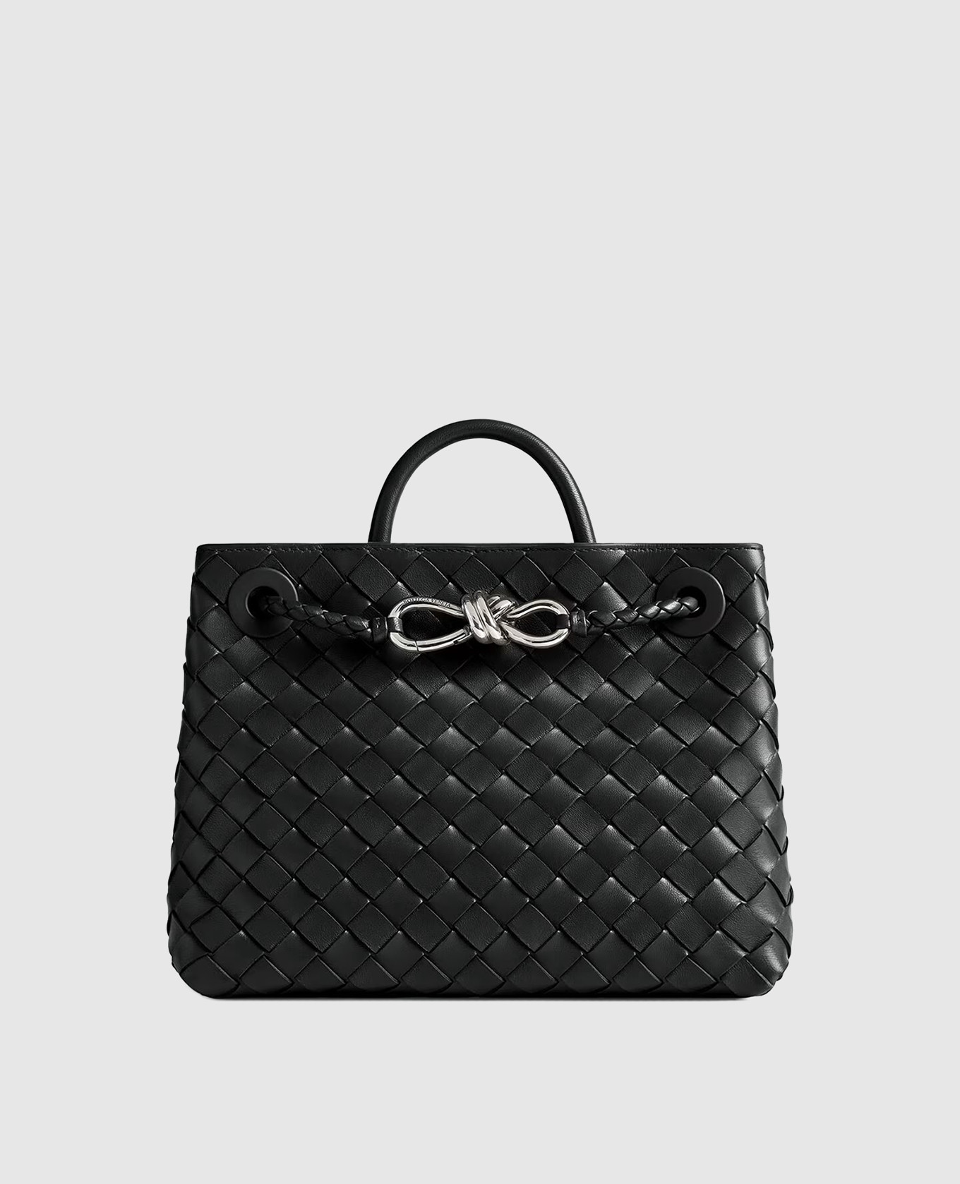 Черная кожаная сумка Andiamo с плетением, Черный, Сумки на плечо
Черная кожаная сумка Andiamo с плетением, Черный, Сумки на плечо