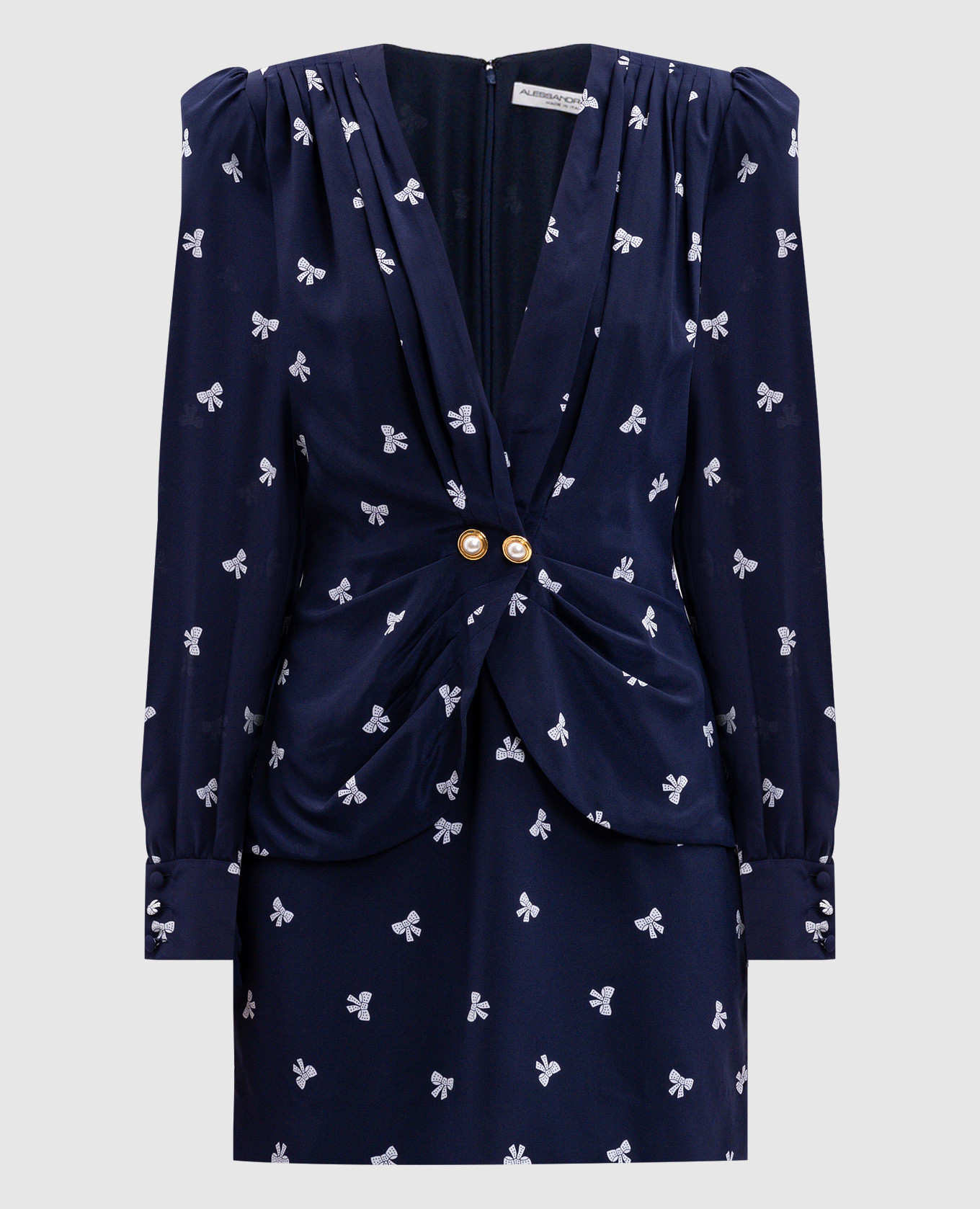 Синее платье мини из шелка в принт, Синий, Повседневные платья
Синее платье мини из шелка в принт, Синий, Повседневные платья