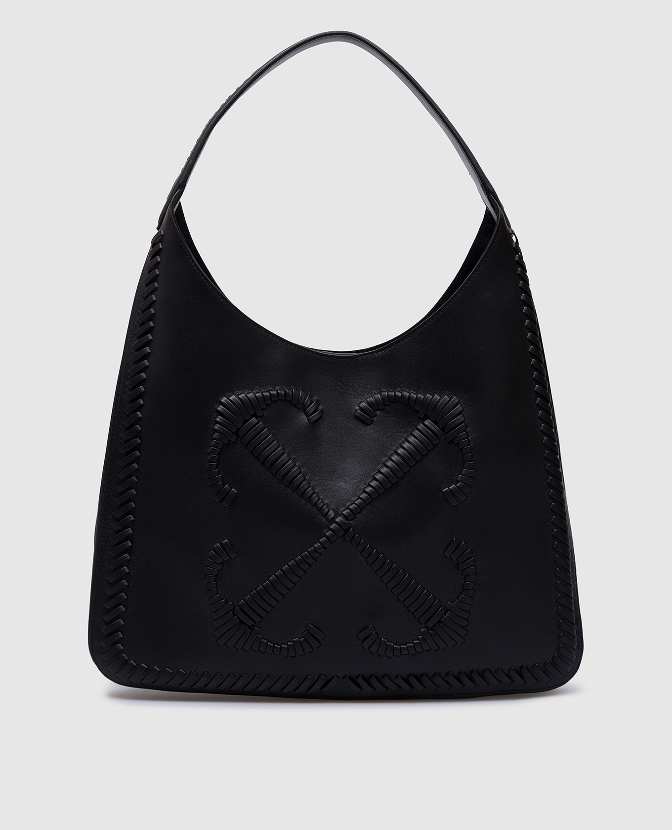 Черная кожаная сумка хобо metropolitan с логотипом., Черный, Сумки на плечо 
Черная кожаная сумка хобо metropolitan с логотипом., Черный, Сумки на плечо