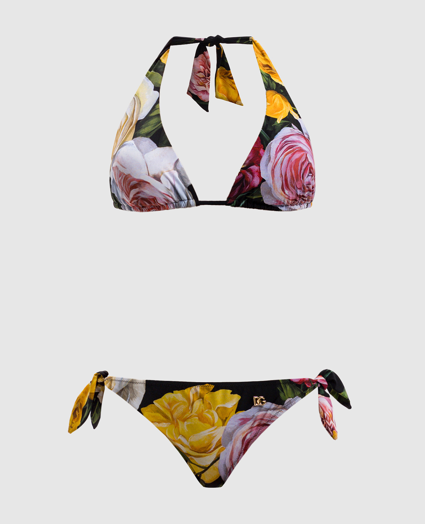 Черный купальник в цветочный принт, Раздельные купальники
Черный купальник в цветочный принт, Раздельные купальники