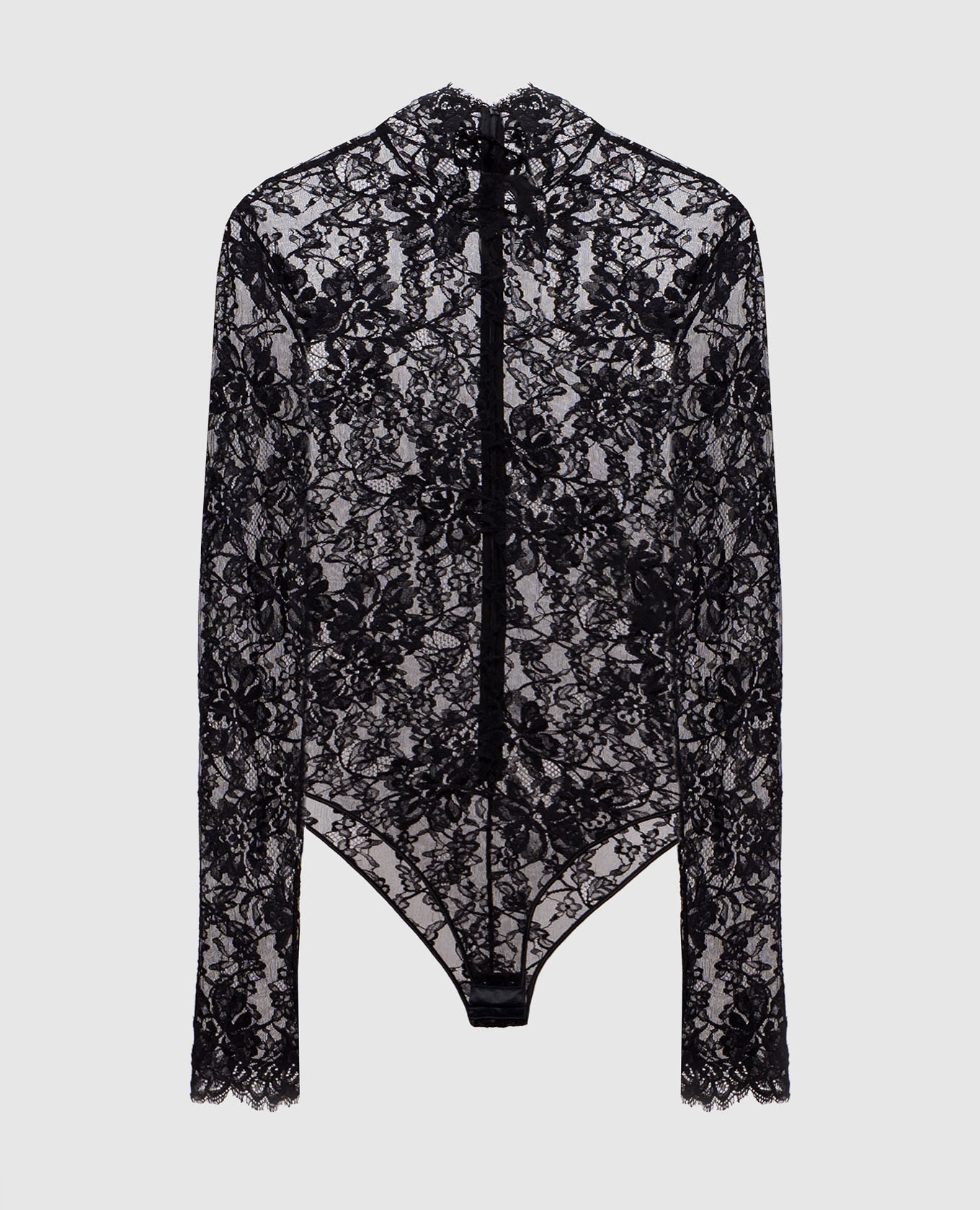 Черное боди из кружева, Черный, Боди 
Черное боди из кружева, Черный, Боди