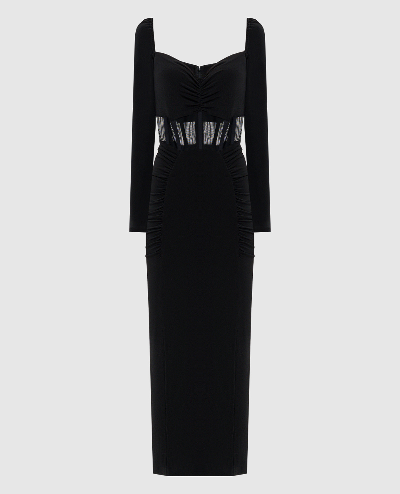 Черное платье с драпировкой, Черный, Вечерние платья
Черное платье с драпировкой, Черный, Вечерние платья