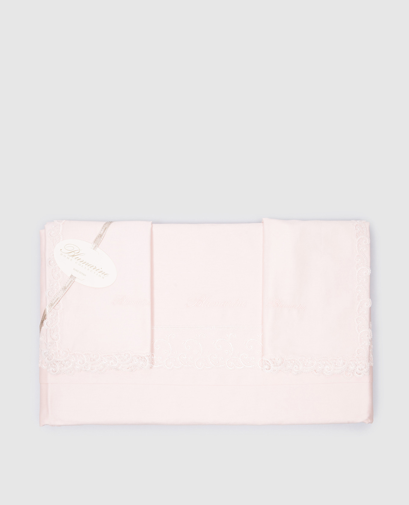 

Розовый набор постельного белья с вышивкой логотипа с кружевом, Пледы