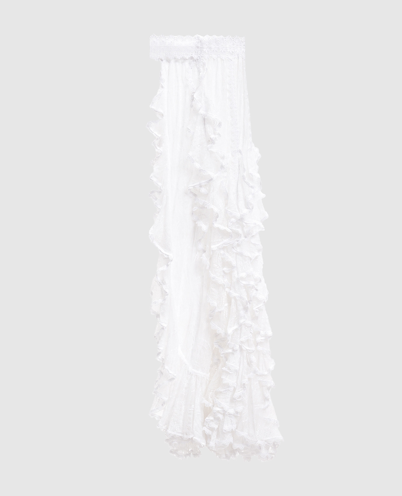 Белая юбка-накидка из кружева, Белый, Юбки-а-силуэта 
Белая юбка-накидка из кружева, Белый, Юбки-а-силуэта