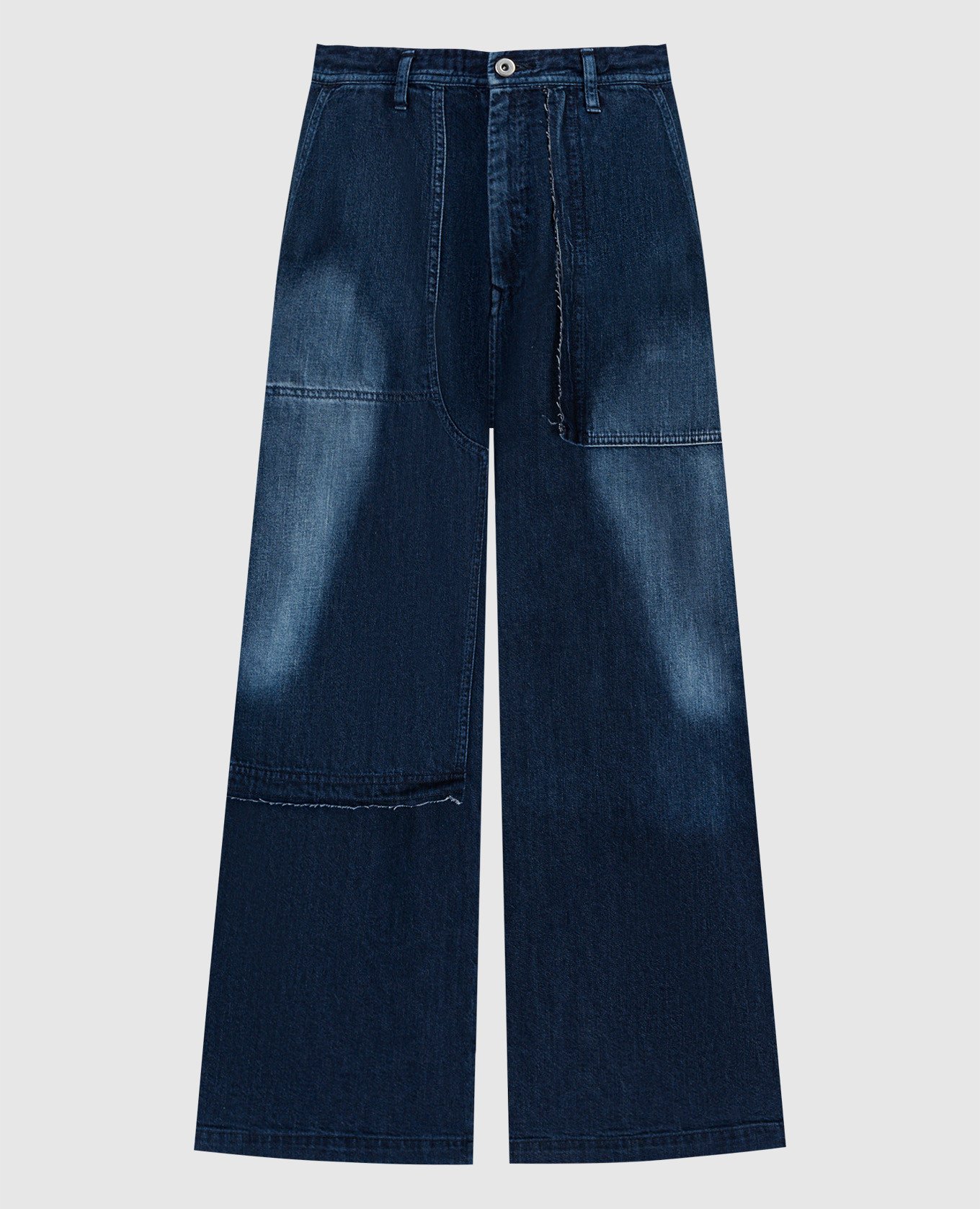 Синие джинсы с принтом от Spotted Horse Craft, Синий, Широкие джинсы
Синие джинсы с принтом от Spotted Horse Craft, Синий, Широкие джинсы