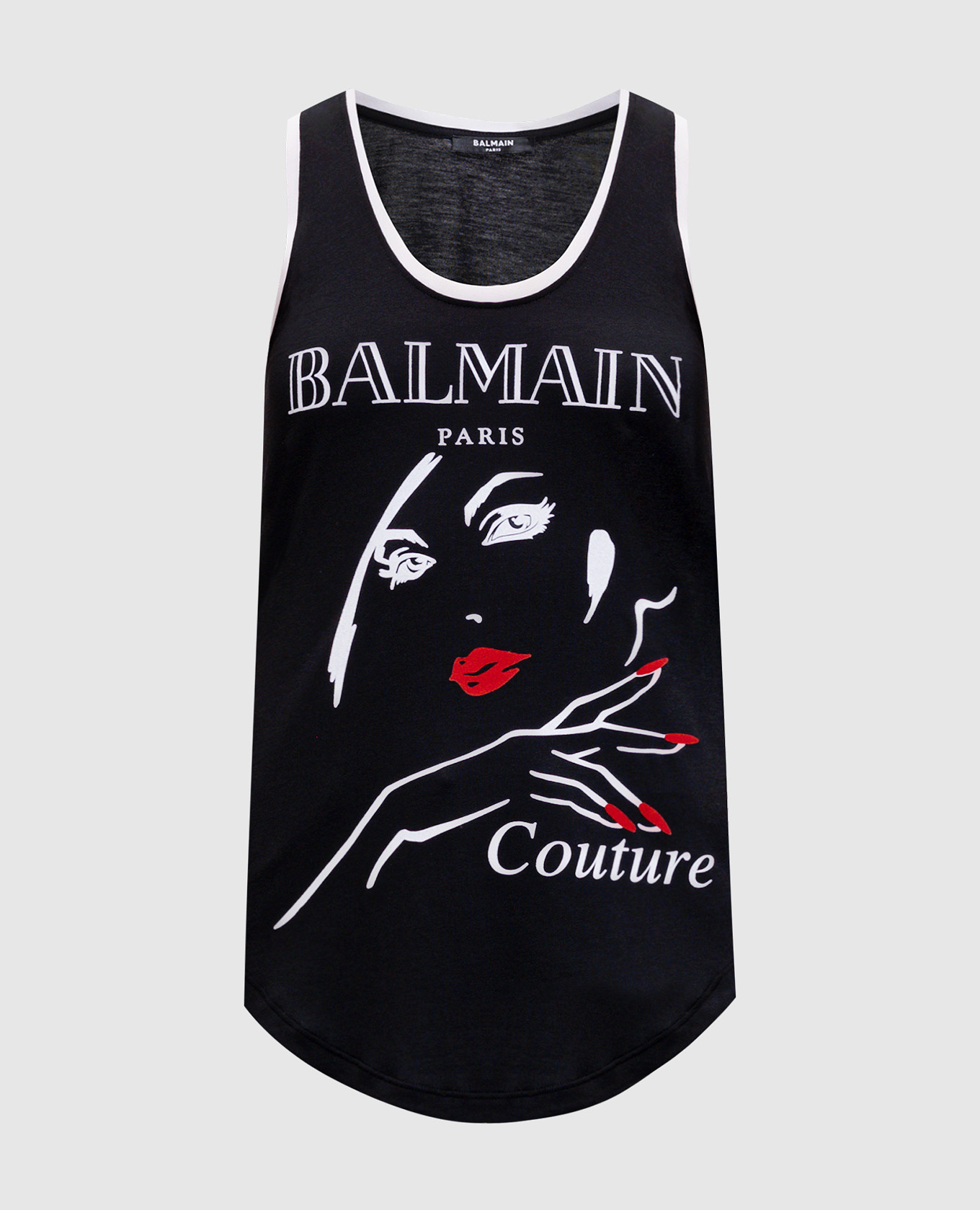 

Черный топ с принтом логотипа, Топы