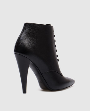 Saint Laurent Чорні шкіряні ботильйони 531659