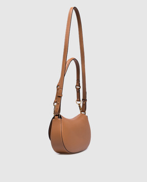 Valentino Коричная кожаная сумка-седл OHVAL с металлическим логотипом 5W2B0N88CVC