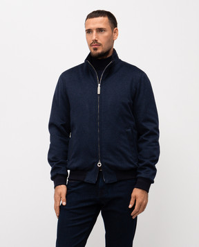Stefano Ricci Синя куртка з кашеміру MZJ5300015CO60HC
