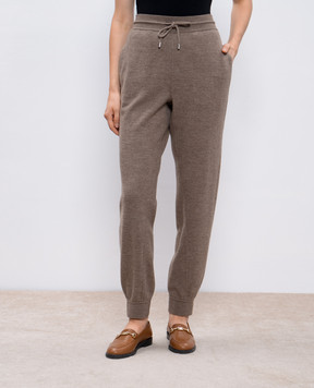 Loro Piana Бежевые брюки джогеры из шерсти FAO2746