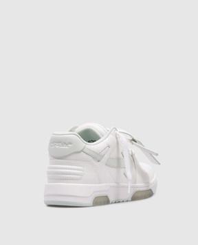Off-White Белые кожаные кроссовки Out Of Office с логотипом OWIA259F24LEA002