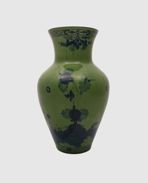 Ginori 1735 Зеленая фарфоровая ваза Ming Oriente Italiano 016RG02FG6133010300236
