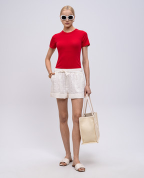 Twinset Червона футболка з емблемою 251TF3010