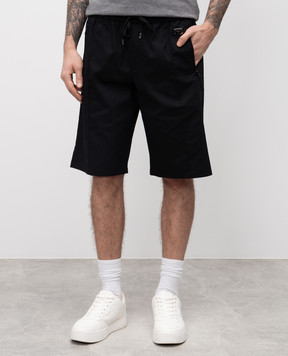 Dolce&Gabbana Черные шорты с логотипом GP0Y4TFUFNV