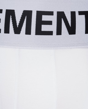 Vetements Белые трусы-боксеры с контрастным логотипом ME64UN110W