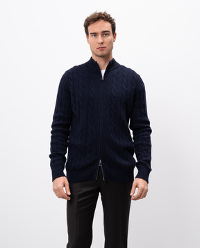 Cashmere&Whiskey Синий джемпер из кашемира MU9641307341TR