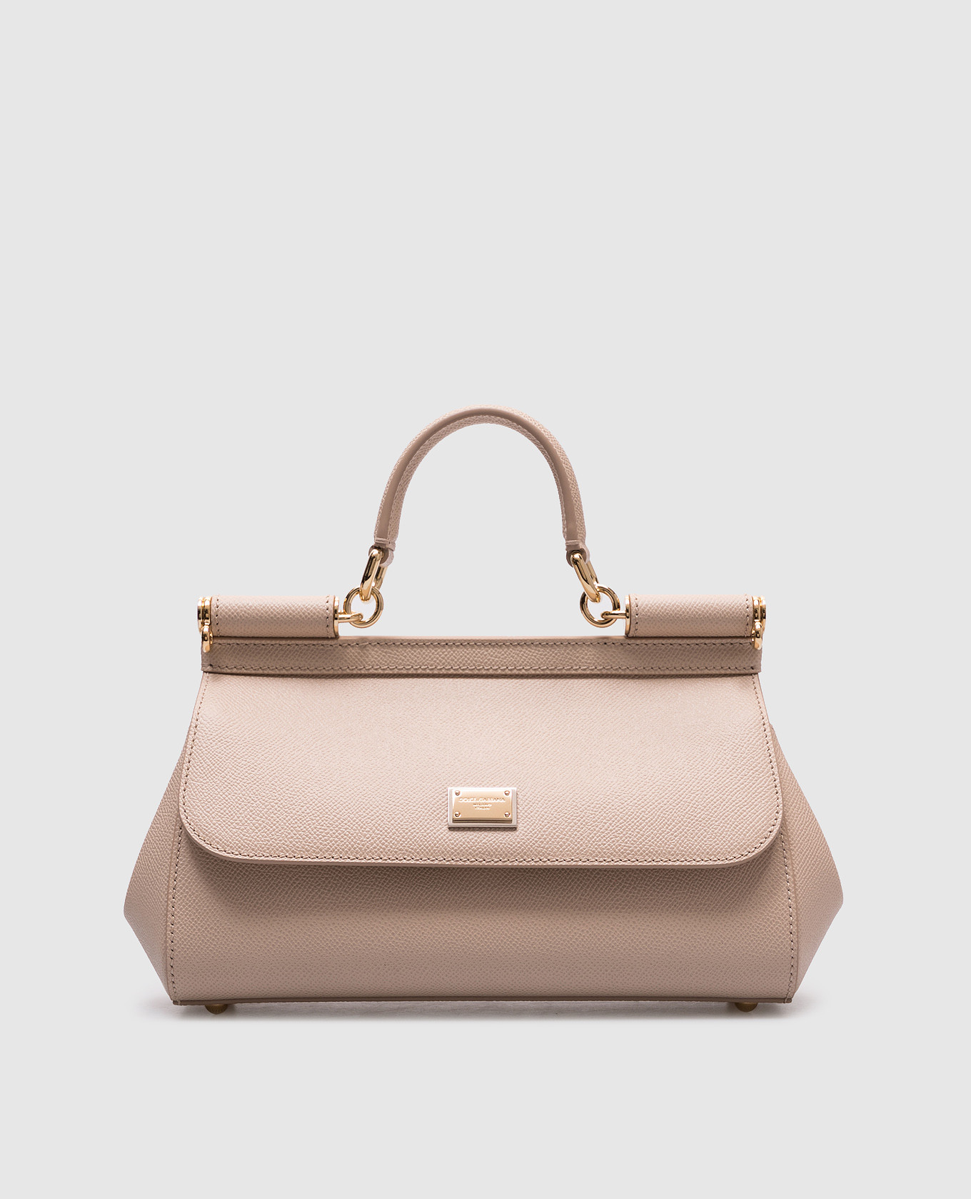 

Бежевая кожаная сумка Sicily с логотипом, Черный, Сумки через плечо