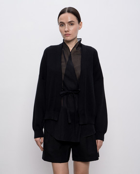Brunello Cucinelli Черный кардиган со съемным жилетом M19257706