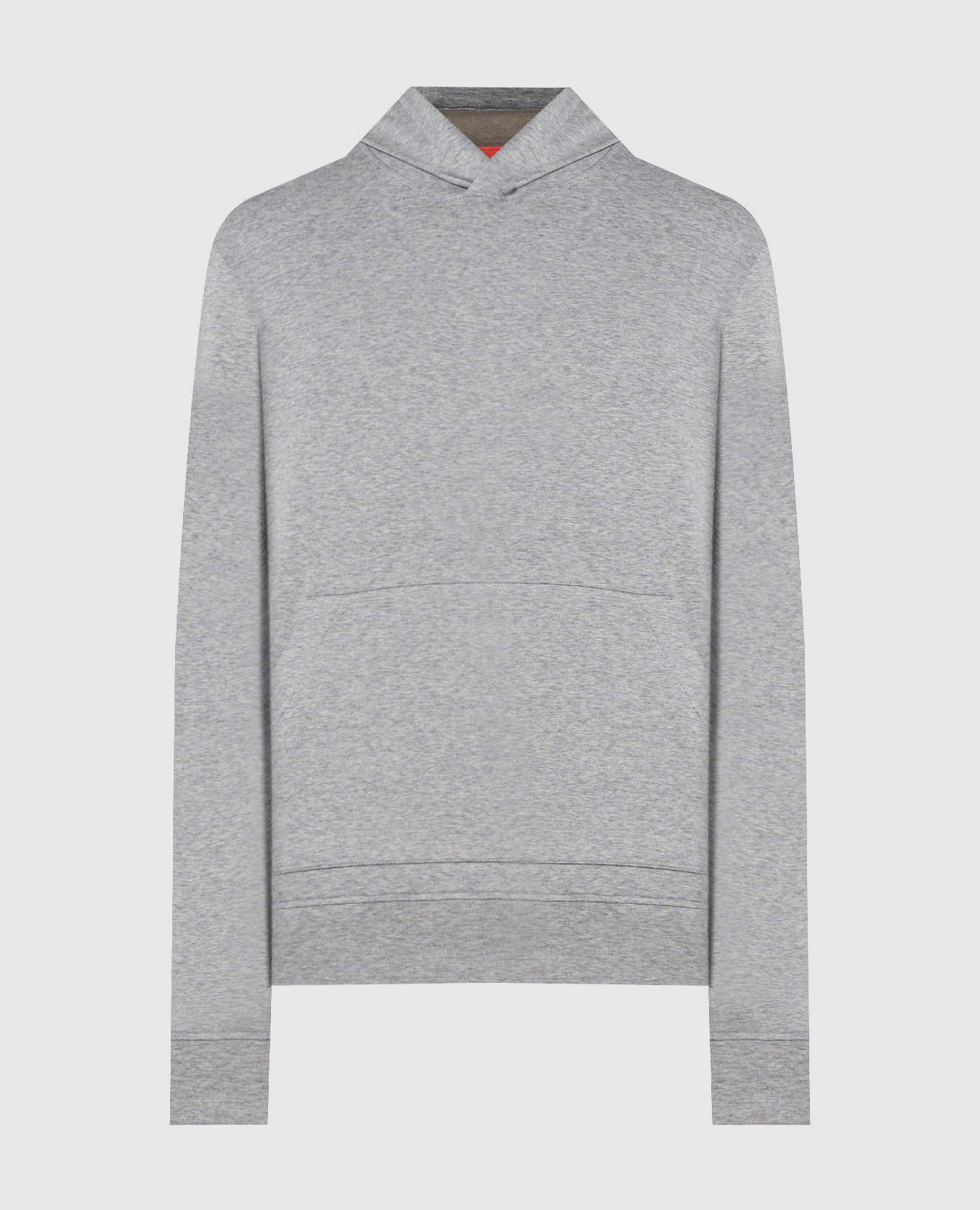 Gray hoodie with embroidery