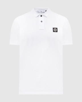 Stone Island Белое поло с нашивкой логотипа эмблемы. K1S1522002SCS0017