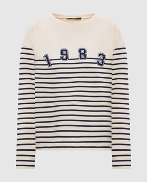 Max Mara Weekend Бежевый лонгслив RONCOLO в полоску RONCOLO