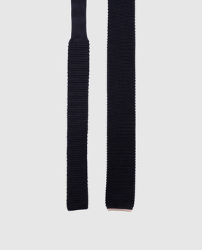 Brunello Cucinelli Синий галстук из шелка MI8700018P