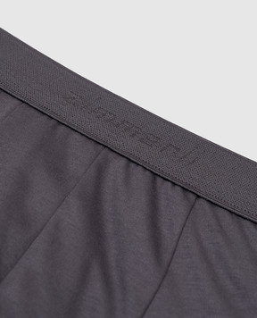 Zimmerli Сірі труси-боксери з логотипом 2861445
