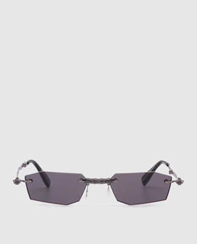 Kuboraum Серебристые складные солнцезащитные очки H40 KRSH40BB0000004Y