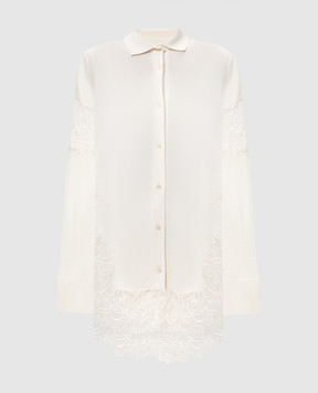 Ermanno Scervino Білий кардиган з мереживом D465N311APLGIKT