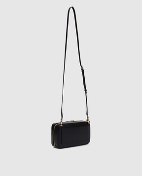 Dolce&Gabbana Черная кожаная сумка кросс-боди DG LOGO BB7289AW576