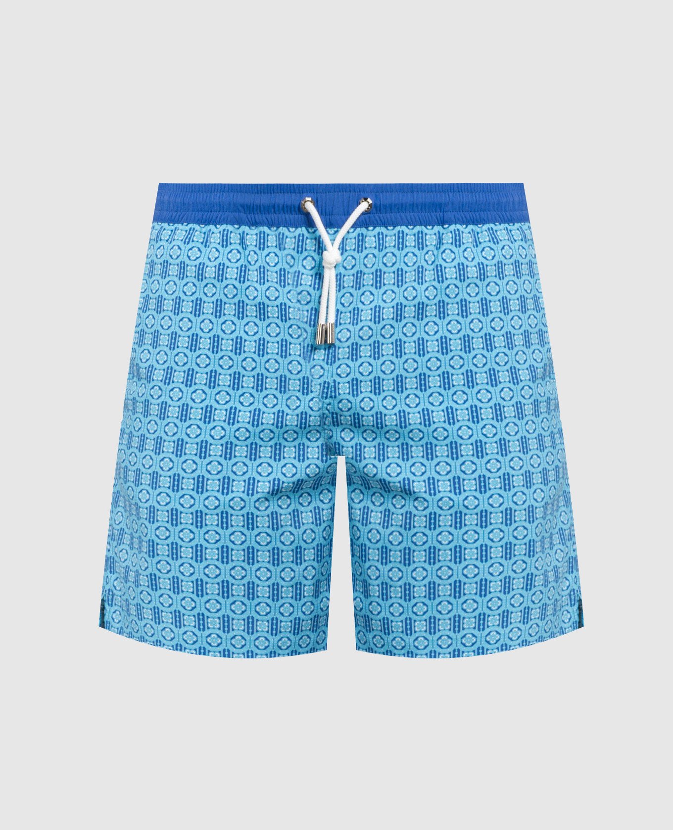 Blue printed swimming shorts
