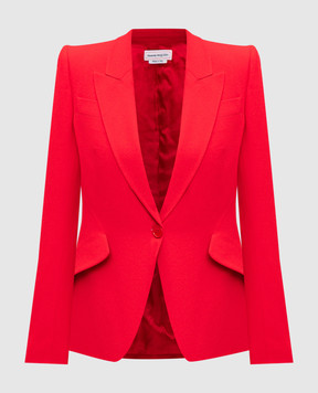 Alexander McQueen Красный жакет 585442QEAAA