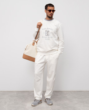 Brunello Cucinelli Белые спортивные штаны MW8633381G