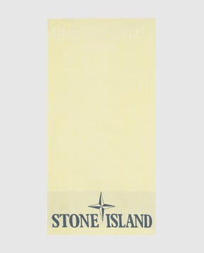 Stone Island Жовтий рушник з логотипом 801593366