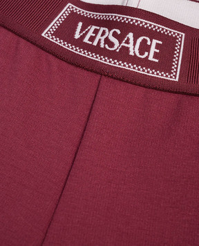 Versace Дитячі бордові легінси з логотипом 10182011A00146