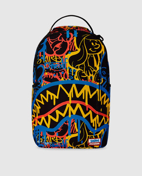 Sprayground Дитячий чорний рюкзак SMURFS NEON DRIP 910B5910NSZ