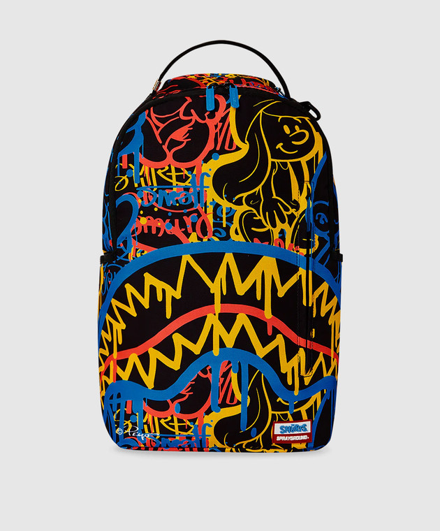 Sprayground - Детский черный рюкзак SMURFS NEON DRIP 910B5910NSZ