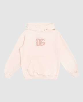 Dolce&Gabbana Дитяче рожеве худі з логотипом L5JWCHG7PKQ