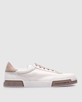 Dolce&Gabbana Белые кожаные кроссовки Portofino Yacht A20190A6678