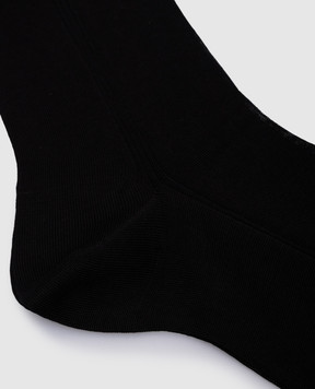 RiminiVeste Черные носки Doppio Ritorto WN8000