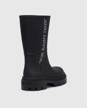 Off-White Черные ботинки Reboot Rainy Days OWIE049C99MAT001