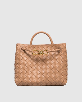 Bottega Veneta Коричнева шкіряна сумка Andiamo 766014VCPP1