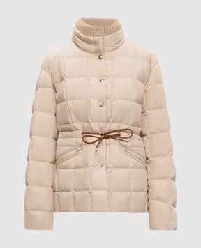 Moncler Бежева пухова куртка Antigone K20931A0023954A81
