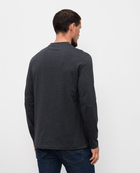 Brunello Cucinelli Сірий меланжевий лонгслів M0B137433